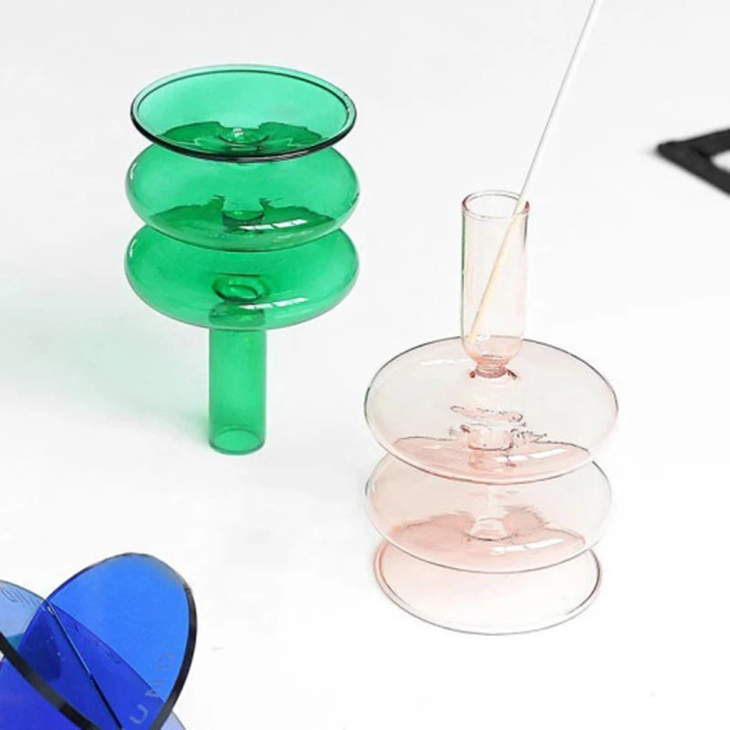 

Glass Candle Holder Home Decoration Gifts for Valentines Day Wedding Thanksgiving Birthday Housewarming