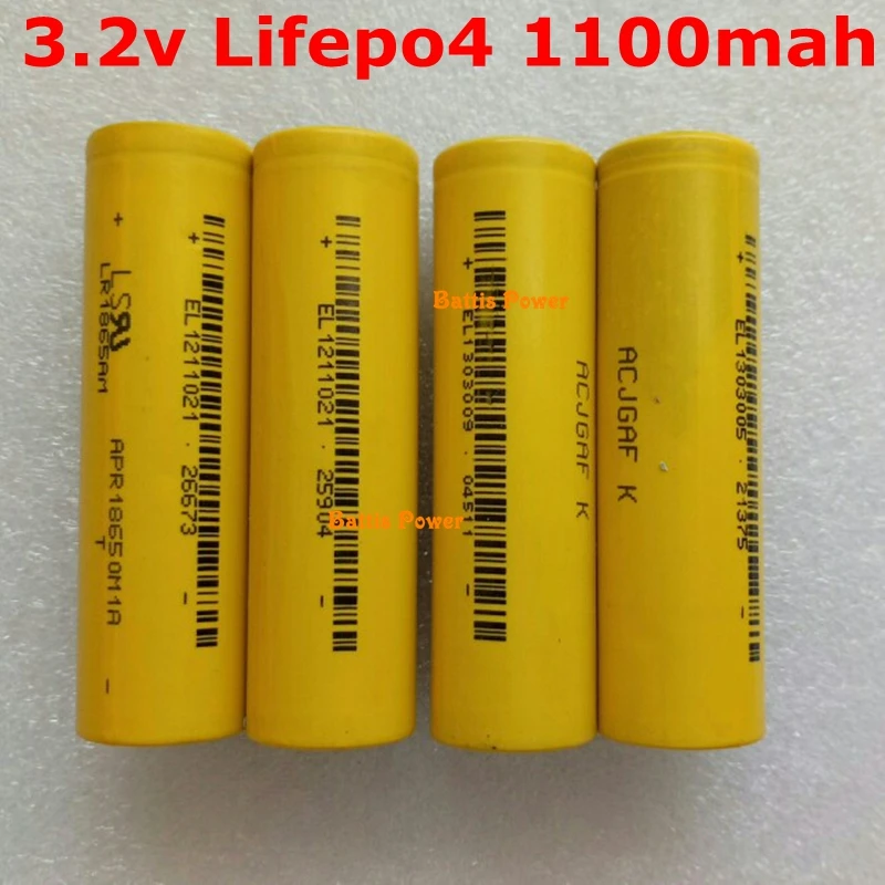 20 шт. перезаряжаемая литиевая батарея lifepo4 18650 3 2 в 1100 мАч батарейка 10A 10C для mod mech