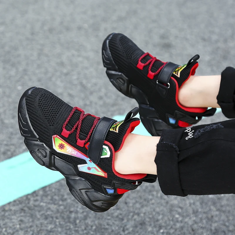 

2021 New Casual High Quality Boys Sports Shoes Green C85 Children Running Sneakers Women Men Gym for Kids School Soft Trainer