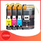 Совместимость LC22UXL 22UXL LC22U полный чернильный картридж для принтера Brother DCP-J785DW MFC-J985DW принтер