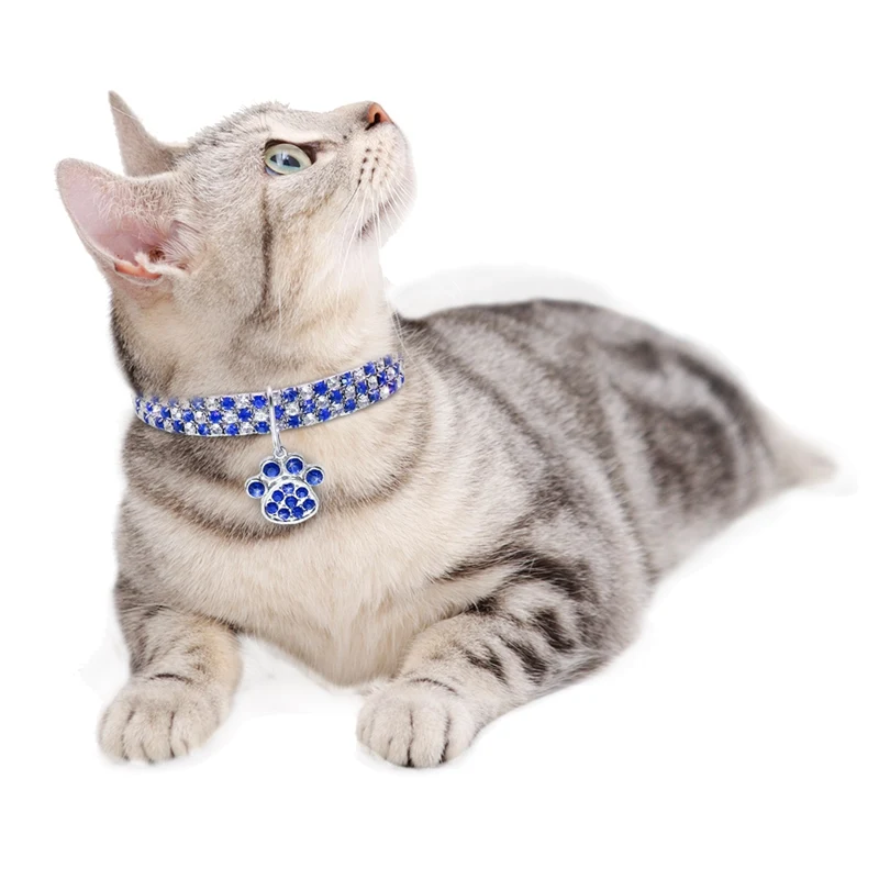Милый ошейник стразы аксессуары для собак красивые питомцев украшение шеи щенка