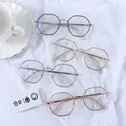 Очки женские в ретро-стиле с защитой от сисветильник, креативные ульсветильник плоские очки в восьмиугольной оправе из сплава