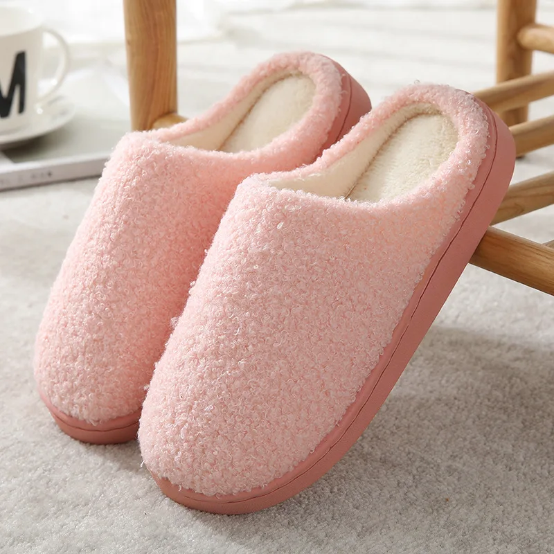 

Winter Women Shoes Slippers Comfy House Indoor Outdoor Warm Plush Cozy Memory Foam Non-Slip High Quality