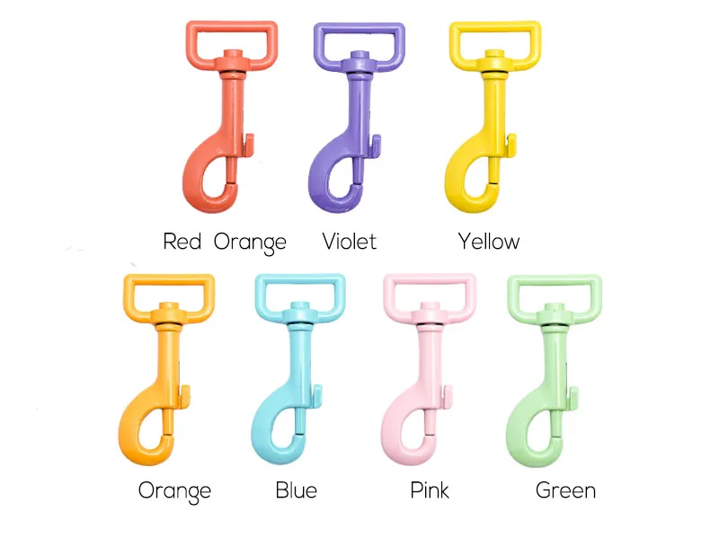 100pcs/lot Metal dog clasp spray paint for 25mm webbing DIY collar leash buckles durable strong zinc alloy 7colours | Дом и сад