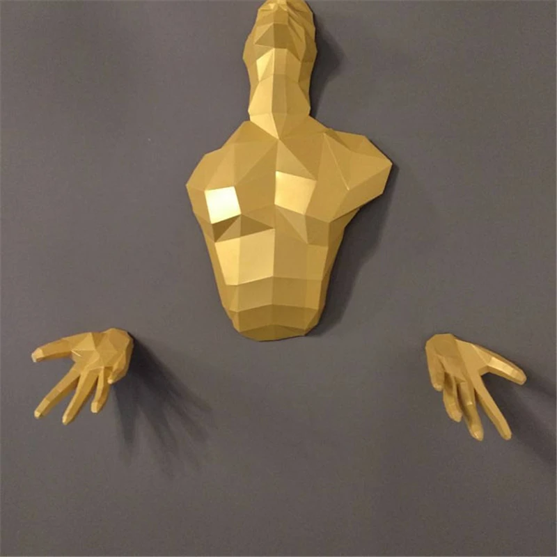 Reborn Person 3D бумажная модель Break Wall recreation домашний декор для гостиной DIY ремесло