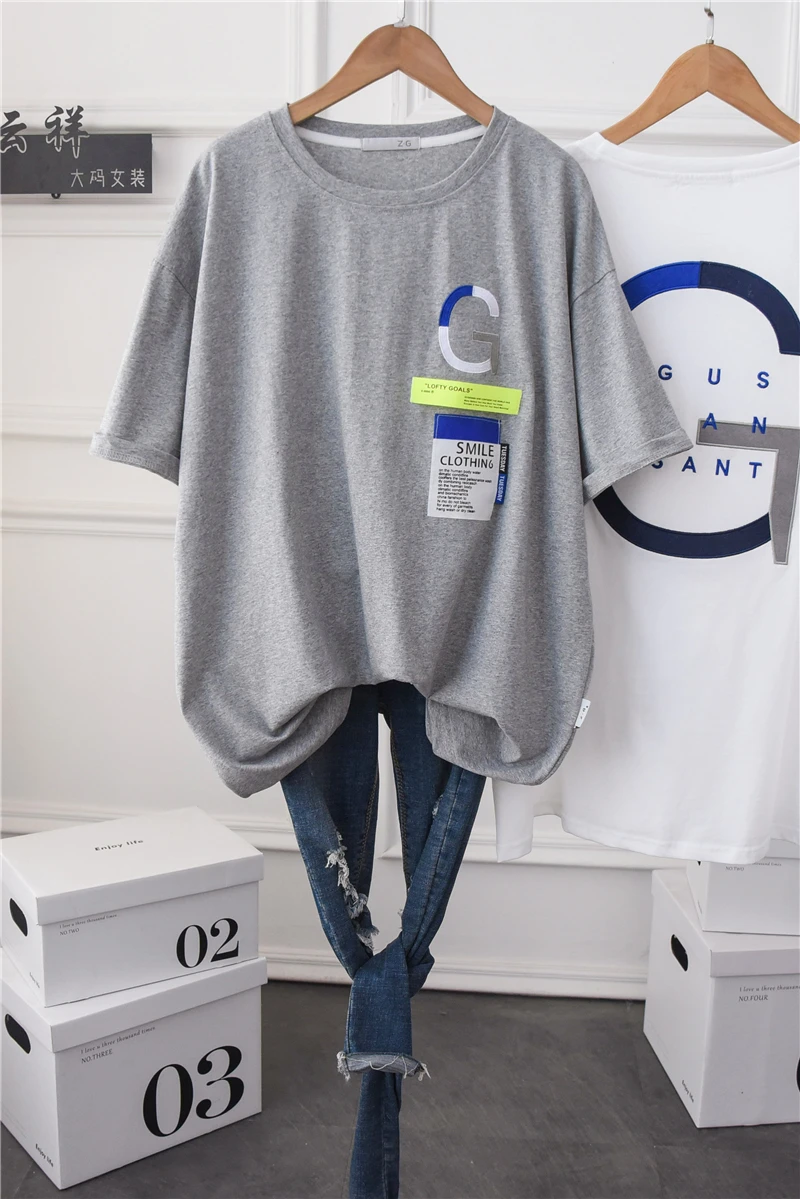 

Half Sleeve 2021 New Women's plus Women's Harajuku Simple Casual Fried Street Top Loose Short Sleeve T-shirt Summer
