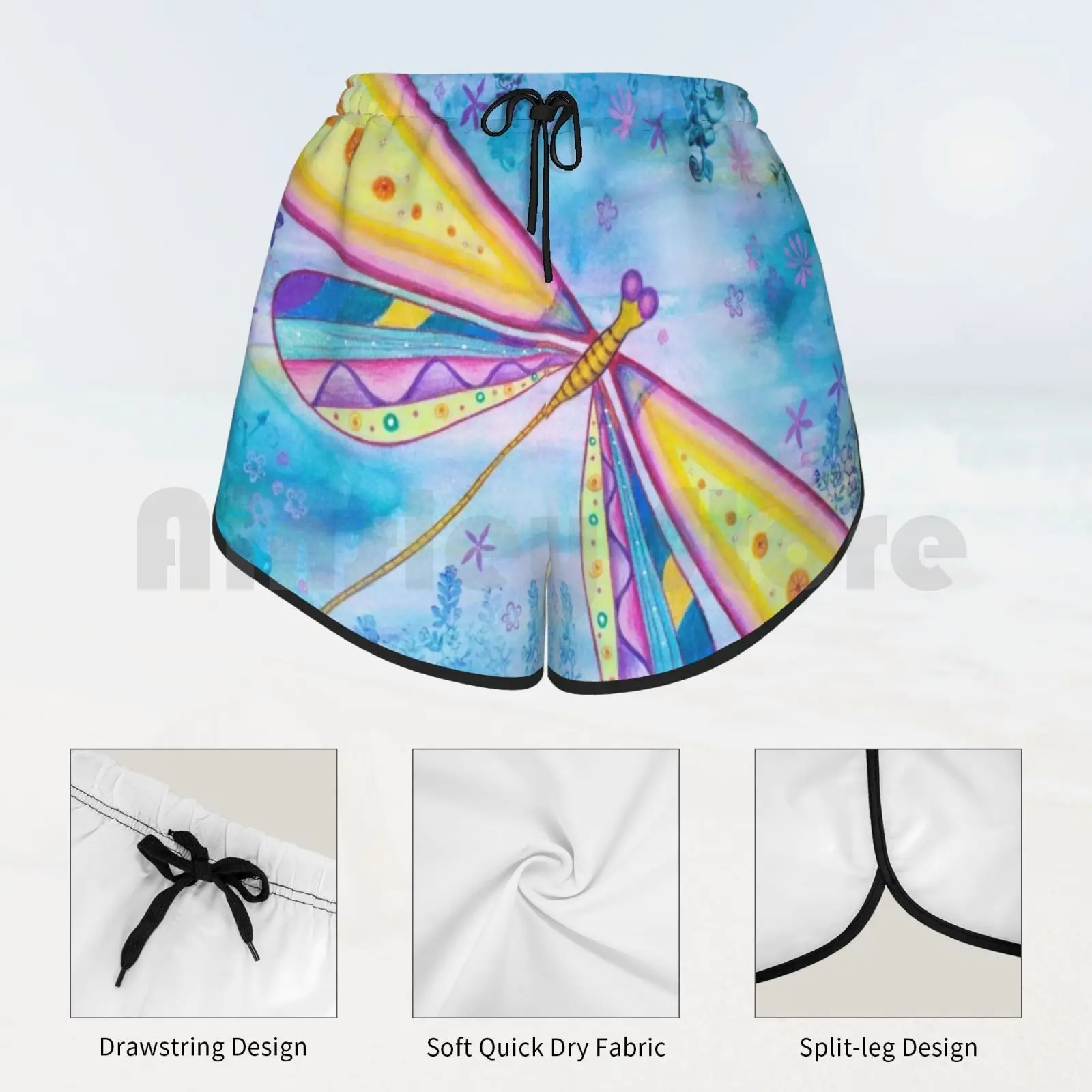 Стрекоза Характеристическая вязкость полимера Плавание шорты Для женщин