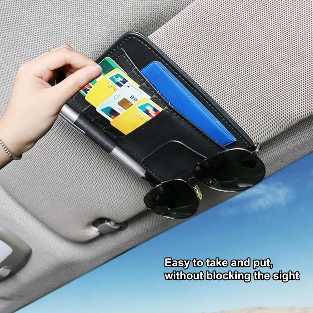 

Car-styling Car Glasses Case Sun Visor Clip Sunglasses Holder High-speed Card Clip Car Organizer Universal Interior Accessories