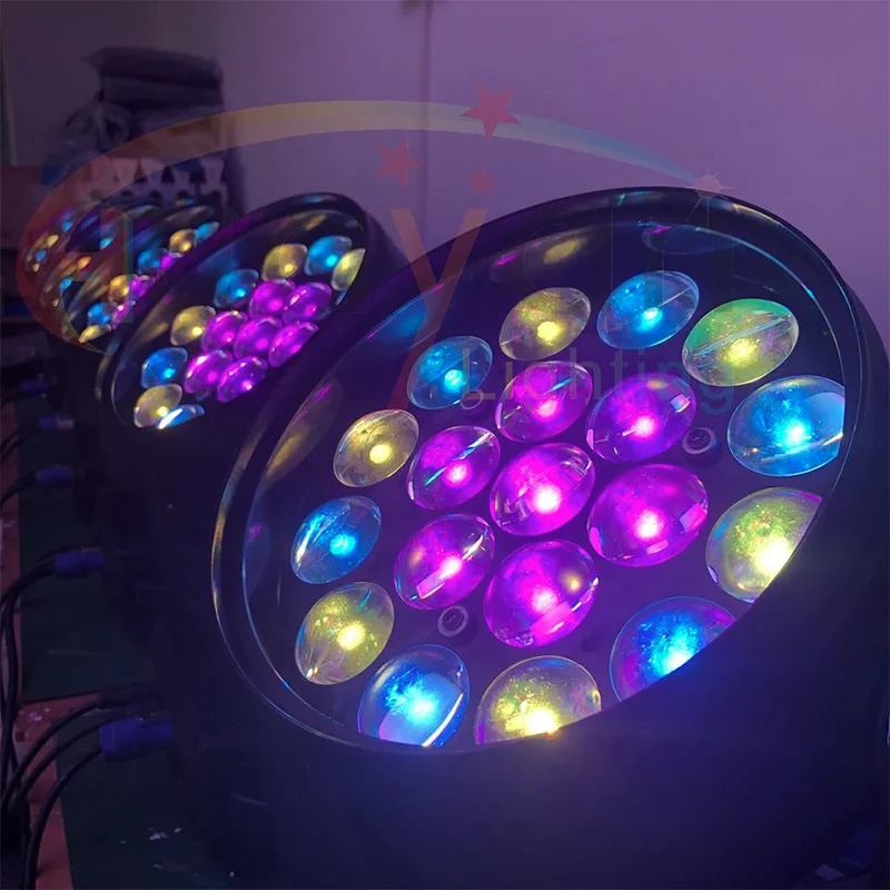 Led 19*12W RGBW 4 цвета в 1 LED s Zoom Beam сценический светильник с подвижной головкой Wash Disco Light