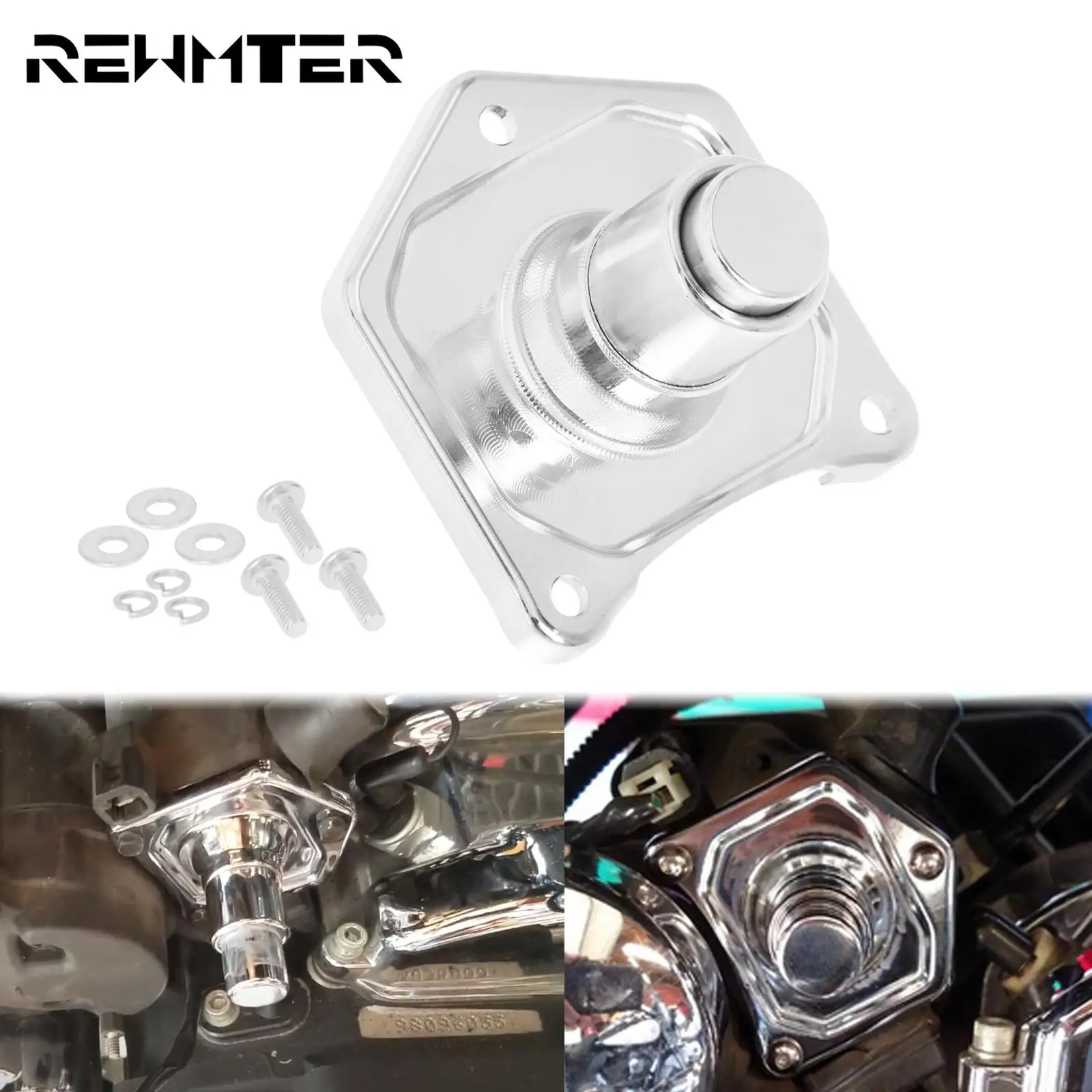 

Motorcycle Solenoid Cover Push Button Starter Chrome For Harley Touring Twin Cam Dyna Sportster XL 1991-2018 EVO Electra Glide