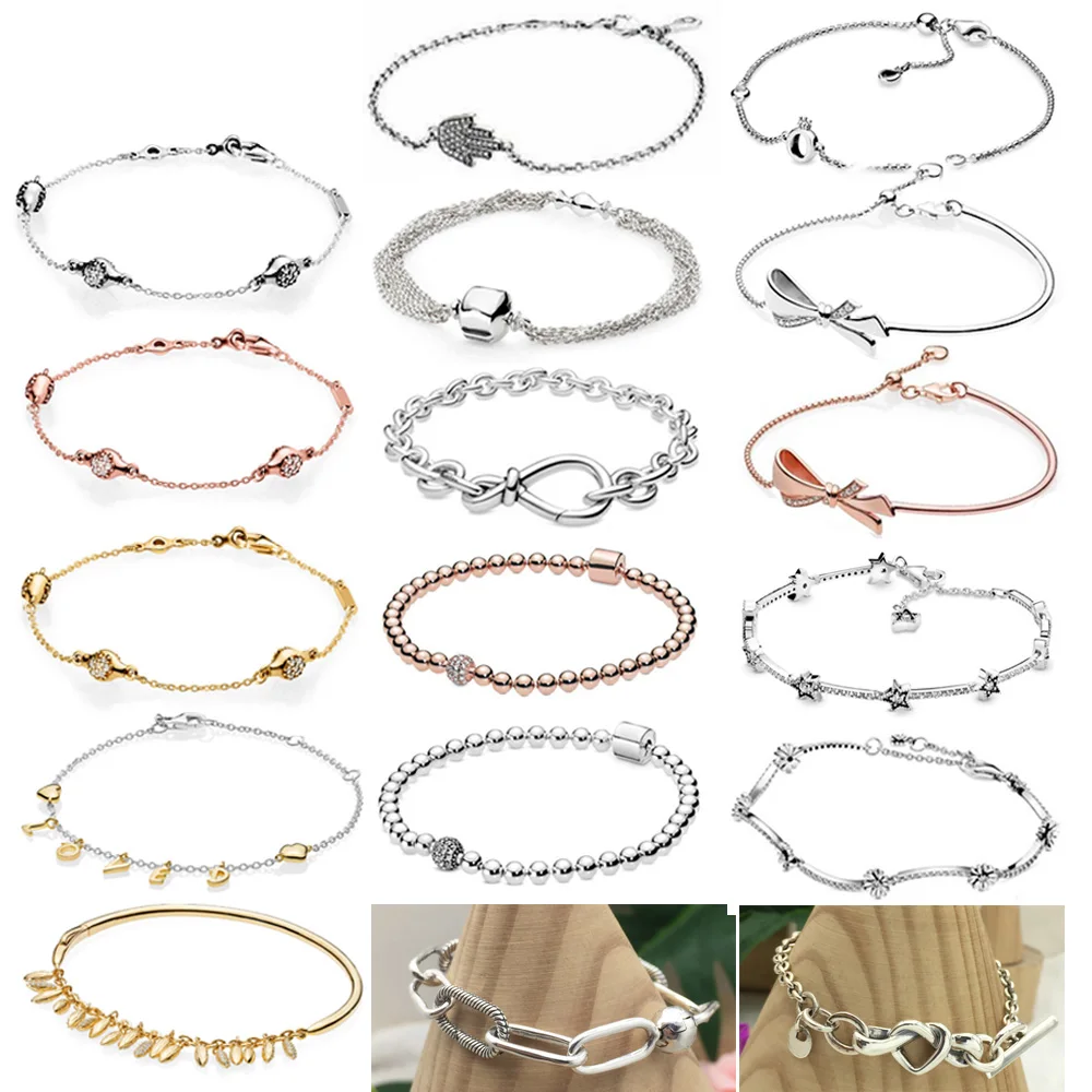 

10 PDB SL high quality 925 sterling silver series charm DIY bracelet suitable for bead charm female bracelet jewelry gift