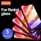 5 шт. закаленное защитное стекло для Xiaomi Redmi Note 8 Pro, Защита экрана для redmi 8 8a k30 Pro Note 10 9 7 Pro 8t, стеклянная пленка