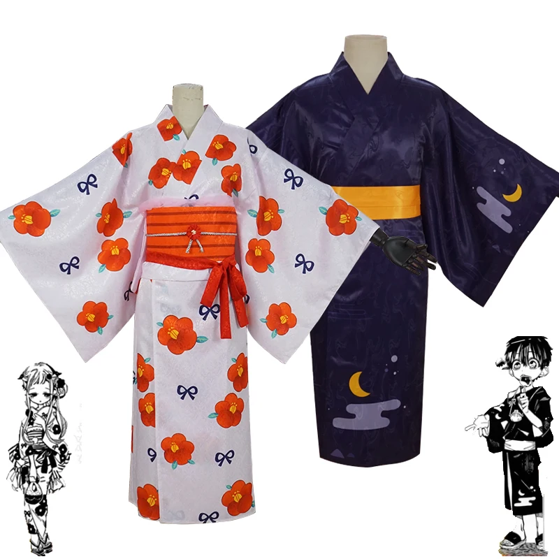 

Anime Toilet Bound Jibaku Shounen Hanako Kun Cosplay Costumes Nene Yashiro Kimono Halloween Carnival Uniforms Custom Made