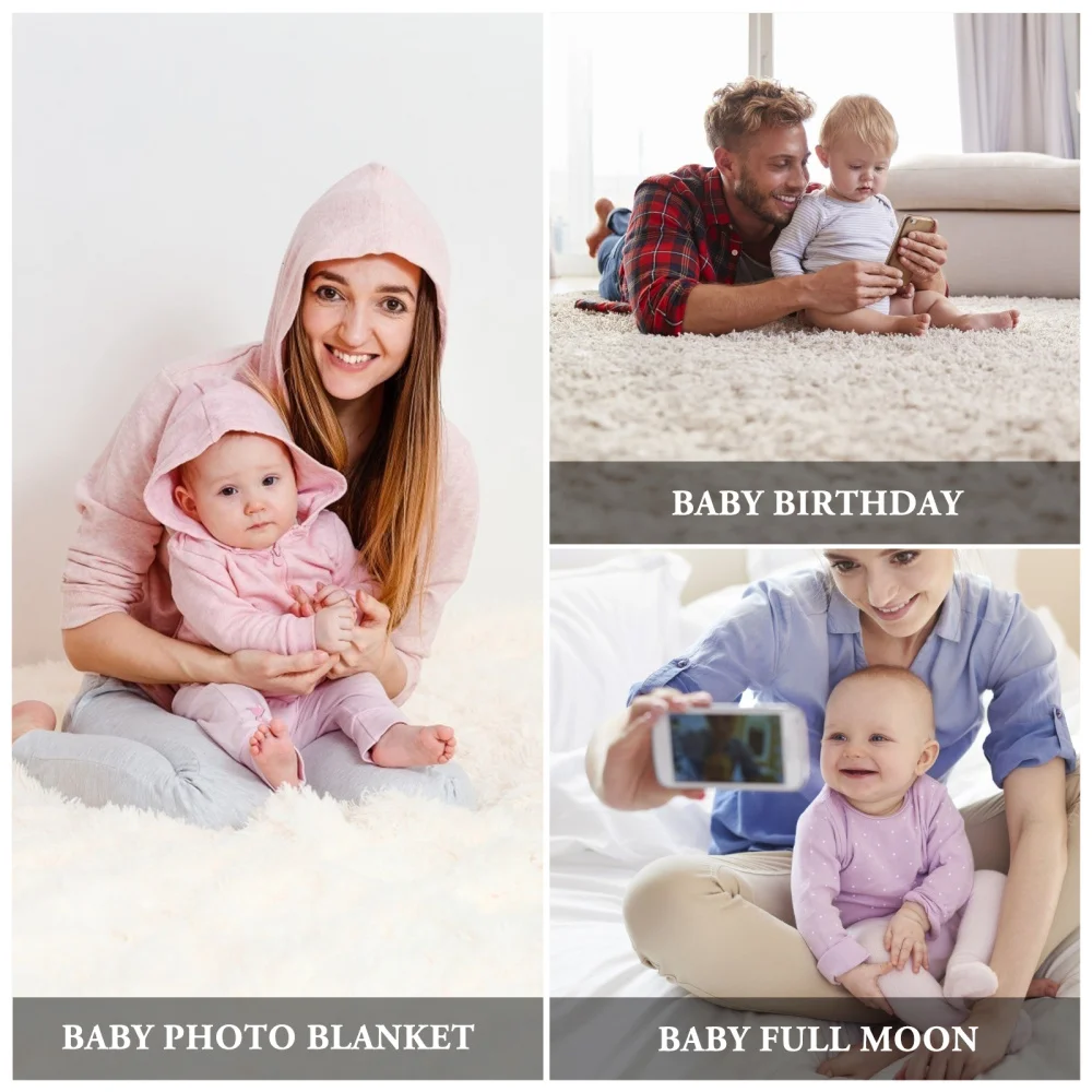 

1 Set Baby Monthly Milestone Blanket Decorative Photo Blanket Photo Prop