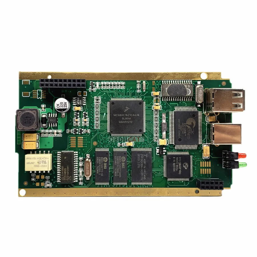 Можно закрепить V206 золотой PCB чип платы A + OBD2 Диагностический Интерфейс