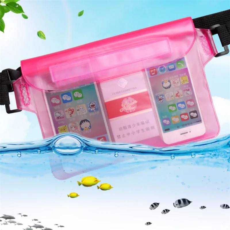 

Waterproof Swimming Pouch Ski Drift Underwater Diving Shoulder Waist Pack Bag Mobile Waterproof Case Cover Floating Phone Pouch