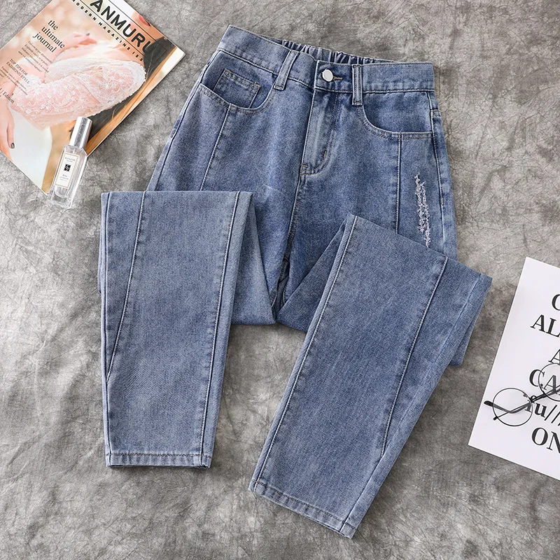 

loose jeans pants female High waist Woman plus Large size boyfriend jeans for Women's clothing 2020 trouser oversize A6184