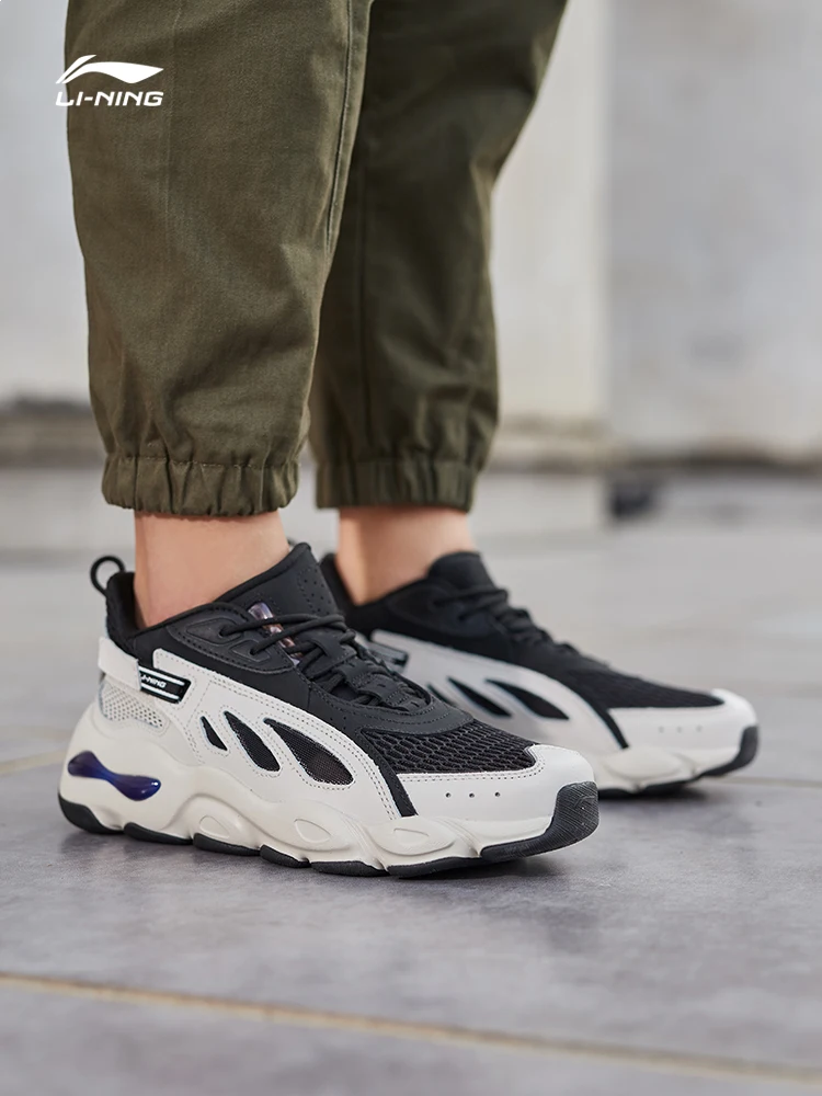 Мужские кроссовки Li Ning с бабочкой стильная обувь для отдыха поддержка коровьей