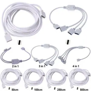 4Pin 5Pin RGB коннектор RGBW расширение отклонения в размерах на 1 2 3 4 разделительный