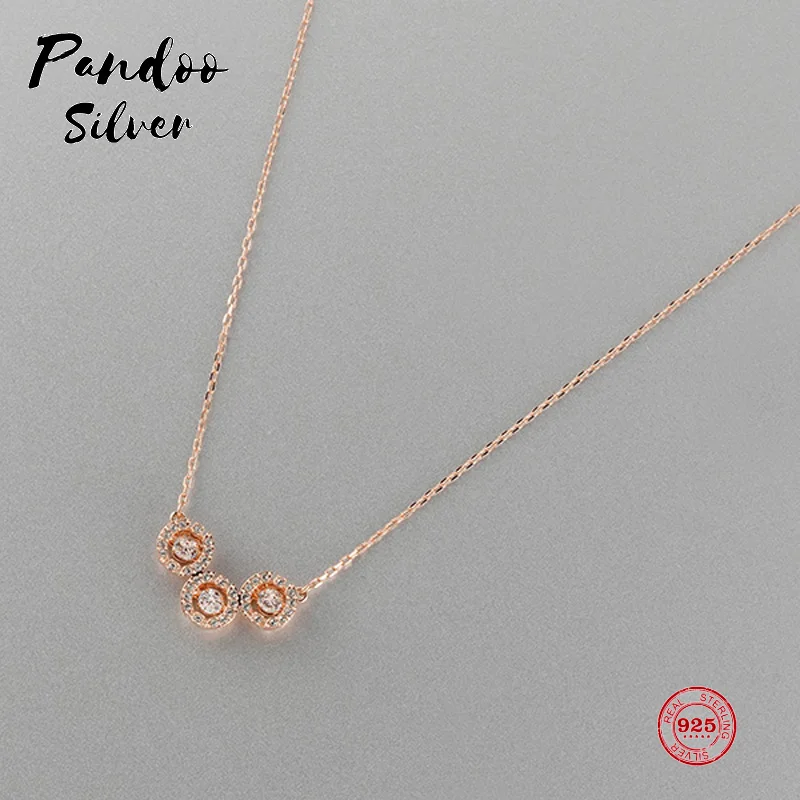 

Fashion Charm Pure 925 Silver Original 1:1 Copy, Simple Design Beautiful Clavicle Chain Necklace Female Luxury Jewelry Gifts