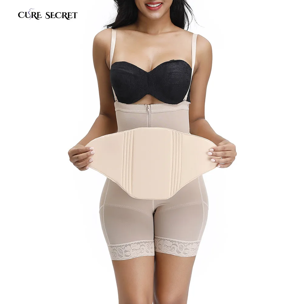Женский корректор фигуры CURE SECRET бежевый послеродового периода компрессионная