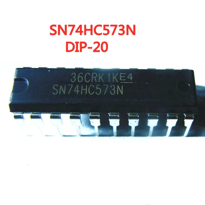 10PCS/LOT NEW SN74HC573N 74HC573N DIP-20 Eight-bit three-state output flip-flop In Stock | Электронные компоненты и