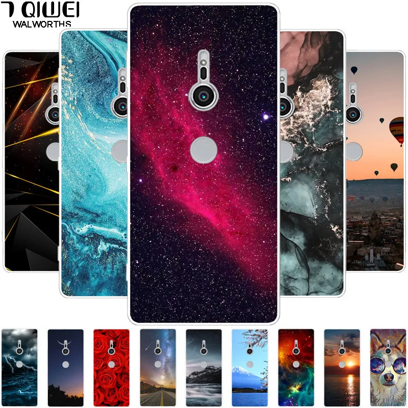 Чехол для Sony Xperia XZ2 ТПУ Мягкая силиконовая задняя крышка XZ1 Compact XZ3 Premium XA2 Ultra Plus