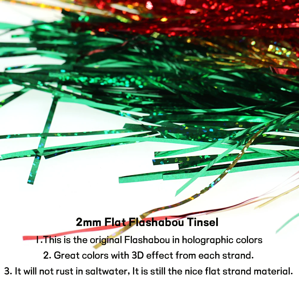 WIFREO 3 упаковки 2 мм плоская мишура flashрабу голографическая Щука окунь свежий или