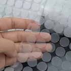 1015 мм круглая Прозрачная Клейкая велькрос, полиэфирная самоклеящаяся Пряжка для бытовой фиксации, 1005001000 шт.