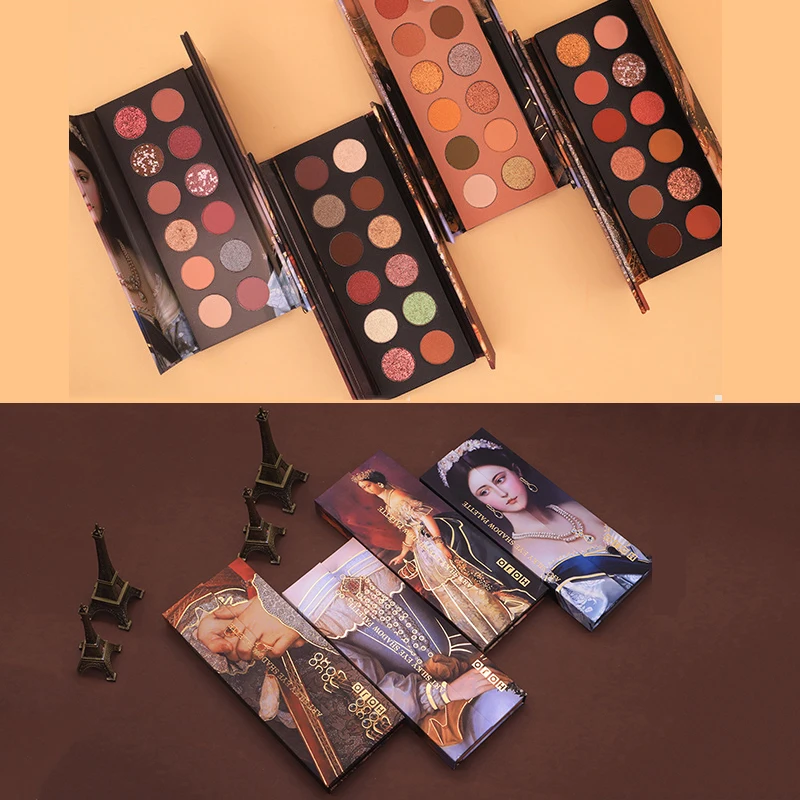 HOJO 12 цветов Тени для век аристократическая живопись тени Пигмент Палитра