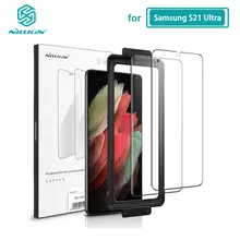 For Samsung Galaxy S21 Ultra 5G Glass NILLKIN 2Pcs Full Glue Screen Protector For Samsung Note 20 Ultra Tempered Glass