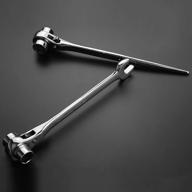 19 мм 22 Трещоточный ключ с острым концом CR V двухсторонний рукав быстрый автомат