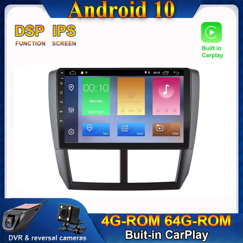 

CARPLAY Android 10,0 автомобильный Радио стерео плеер GPS навигация Мультимедиа для Suzuki Swift 2005-2010 без DVD
