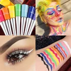 12 красочная подводка для глаз карандаш Неоновый Зеленый Белый Матовый жидкий водостойкий макияж, жидкий подводка для глаз Зеленый Желтый Косметическая ручка для глаз