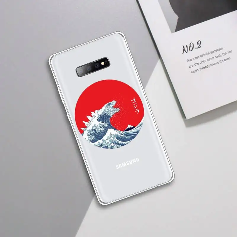

The Great Sea Wave Phone Case Transparent For Samsung Galaxy A 71 21s S note 8 9 10 plus 20 ultra
