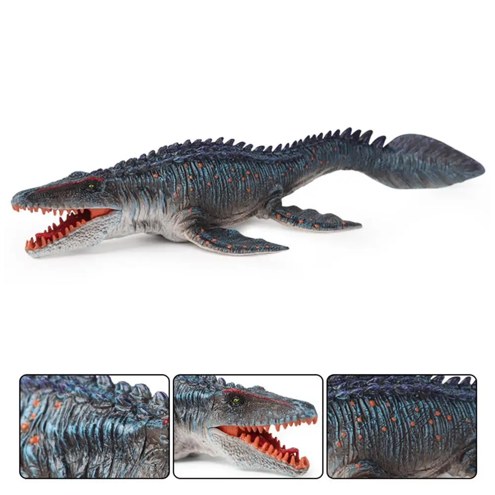 1pcs 34CM Dinosaur Figurine Realistic Mosasaurus Toys Plastic Wild Animaled Model Educational Gift For Kids | Игрушки и хобби