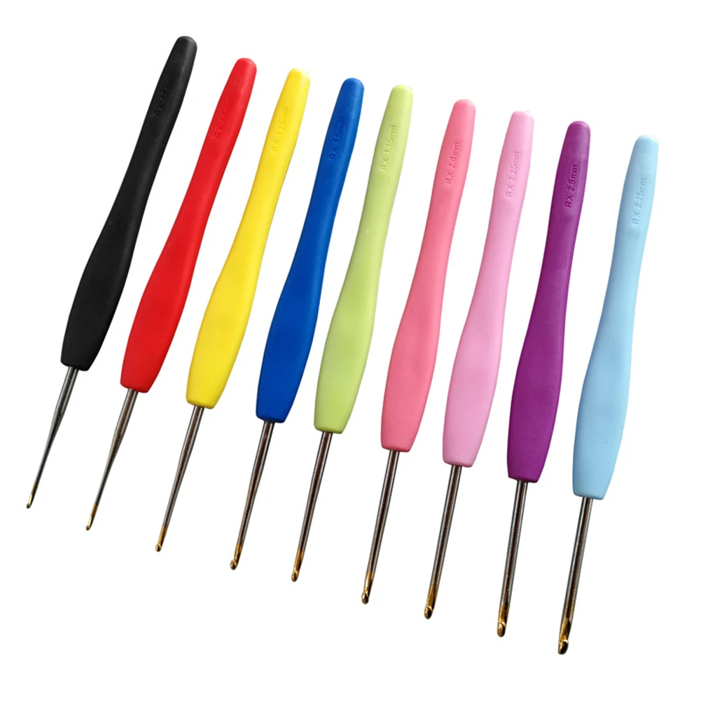 9 шт. свитер шарф сделай сам крючки для вязания крючком мягкая ручка швейные иглы