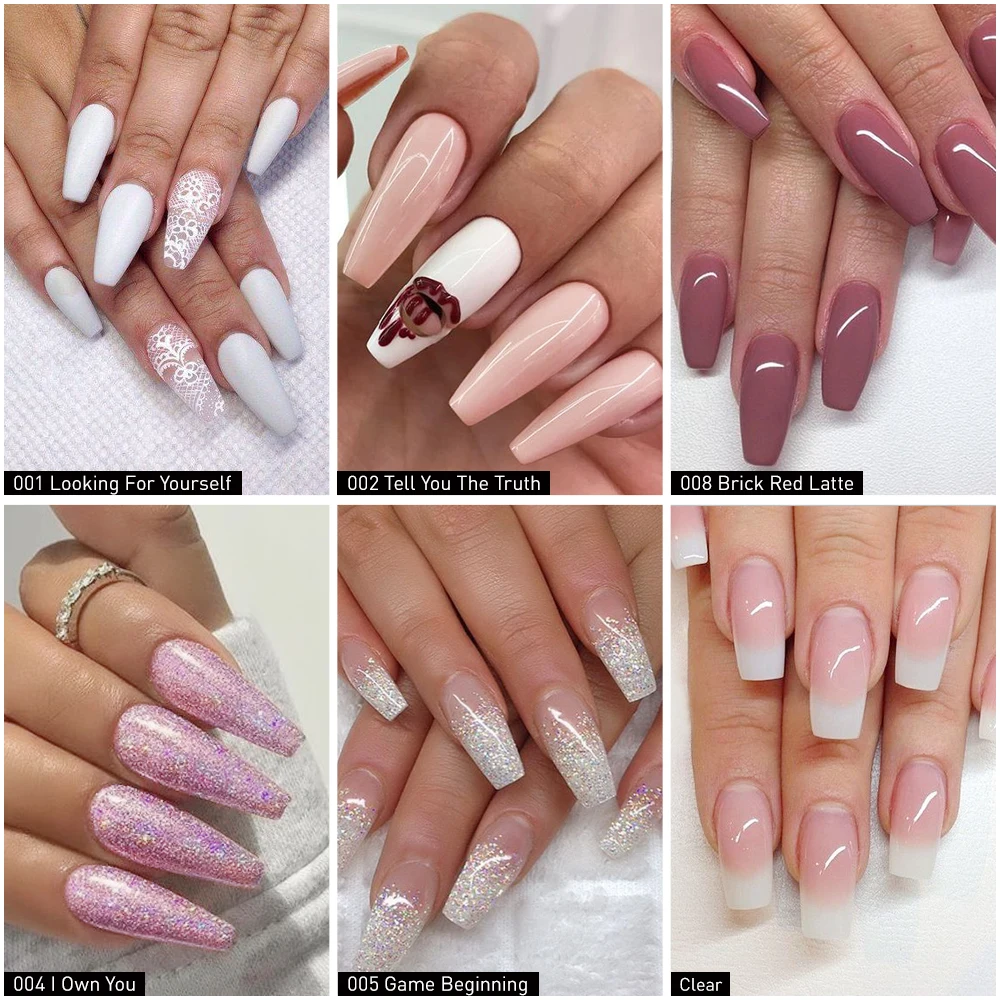 Набор для дизайна ногтей Azure Beauty блестящий порошок базовое пальто верхнее