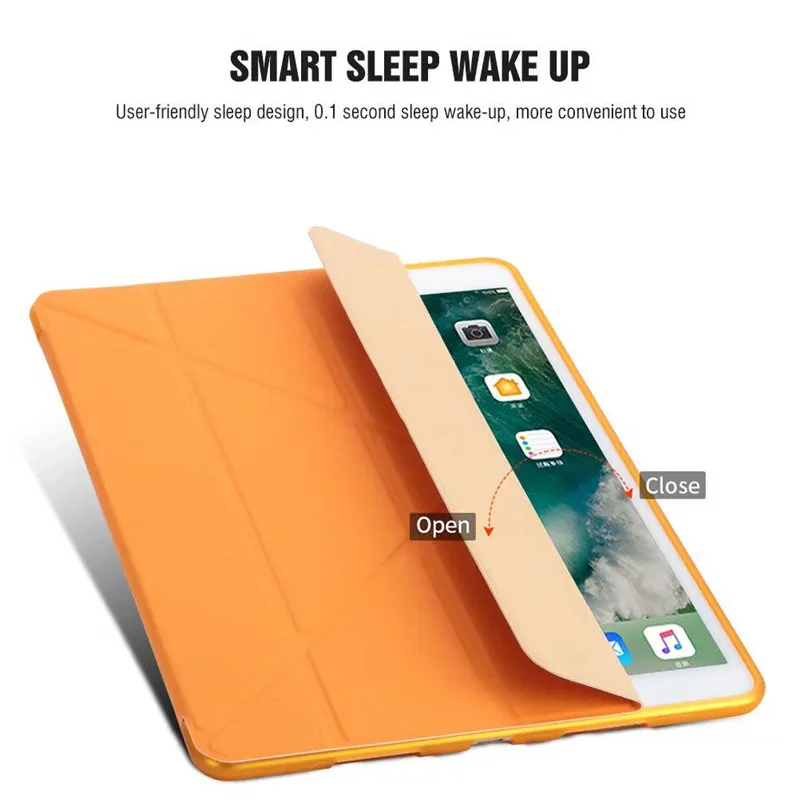 Мягкий чехол из ТПУ для iPad air 1/iPad 5 чехол-подставка Smart-Cover Apple 1 искусственной кожи с