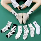 Носки женские хлопковые, забавные, в стиле Харадзюку