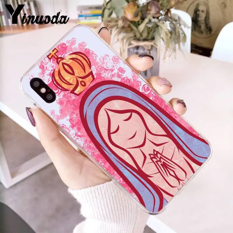 

Yinuoda Virgem Maria Shell Phone Case for iPhone 12 8 7 6 X XS MAX 6S Plus XR 11 12 11pro promax 5 5S SE