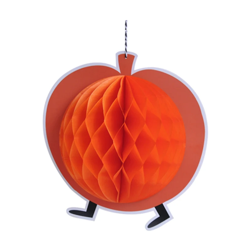 

1 шт Хэллоуин 3D сотовая бумага красные тыквы с подвеской в виде капли для ног вечерние украшения DIY принадлежности для украшения экологичные