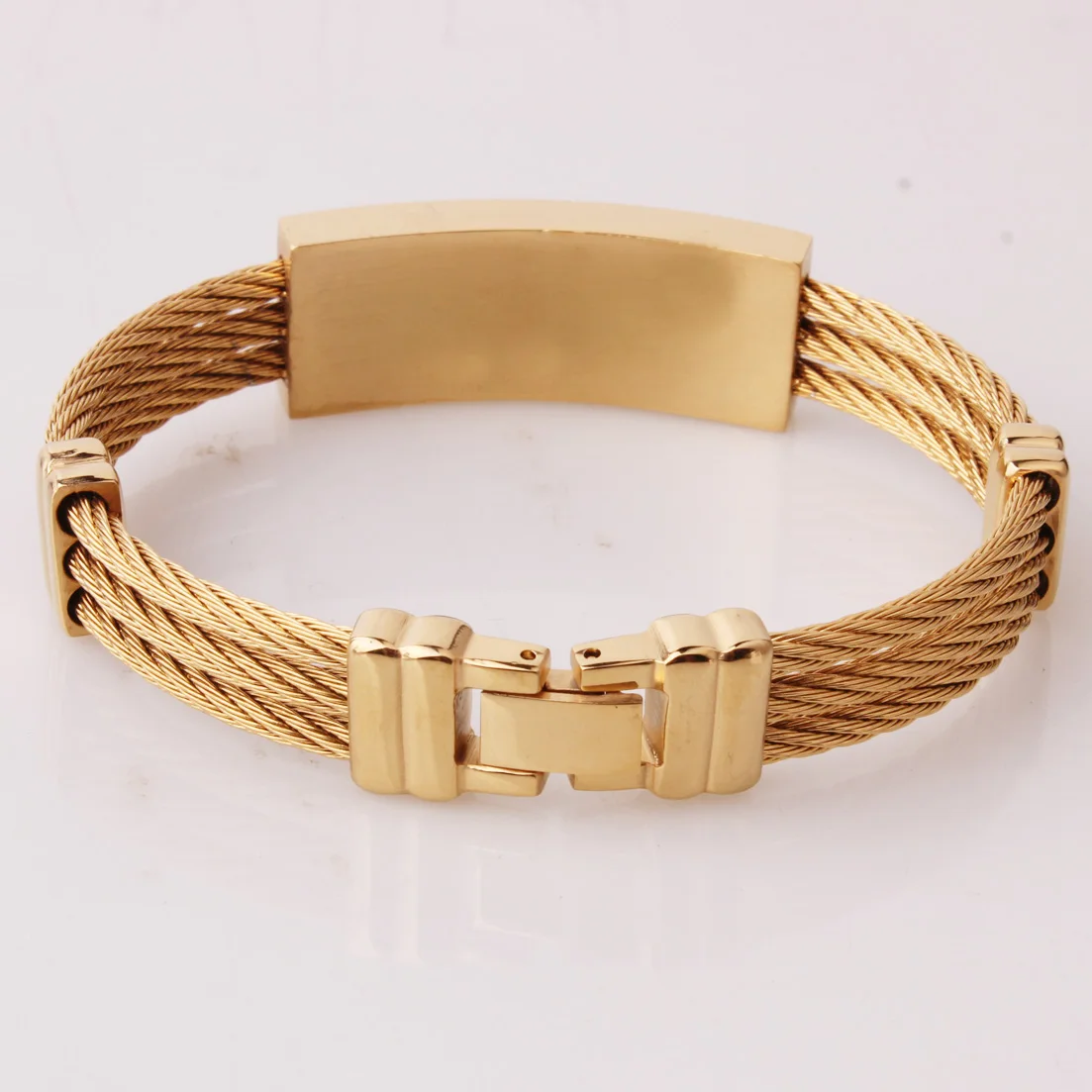 16 мм модные ювелирные изделия 316L нержавеющая сталь кабель с позолотой