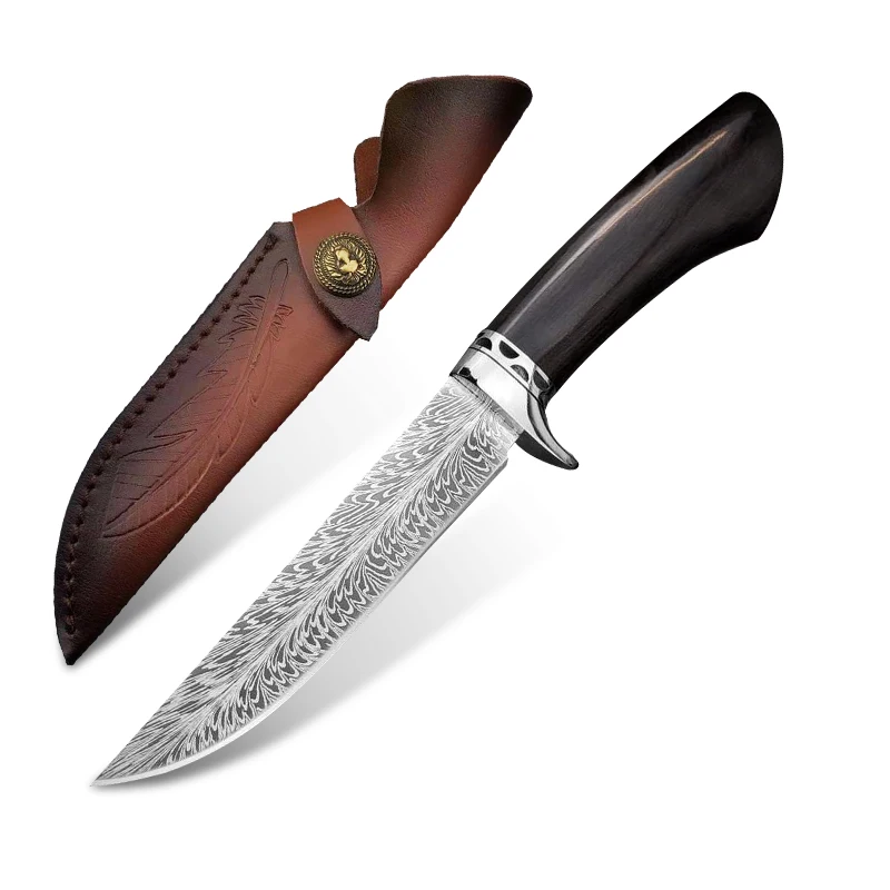

5CR15MOV steel knife collection outdoor hunting straight knife survival tactics fixed blade self-defense knife camping EDC tools