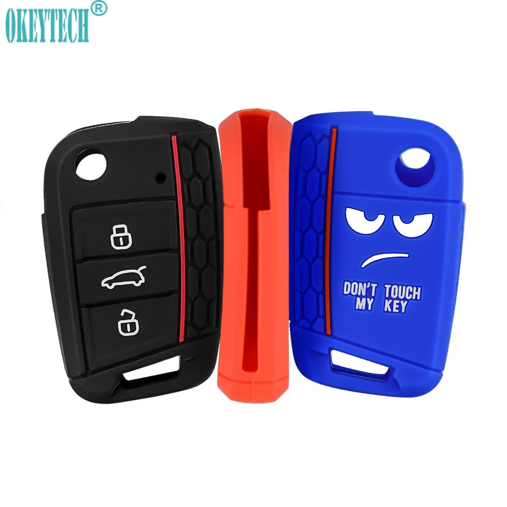 Мягкий силиконовый чехол для ключа OkeyTech пульта дистанционного управления V W