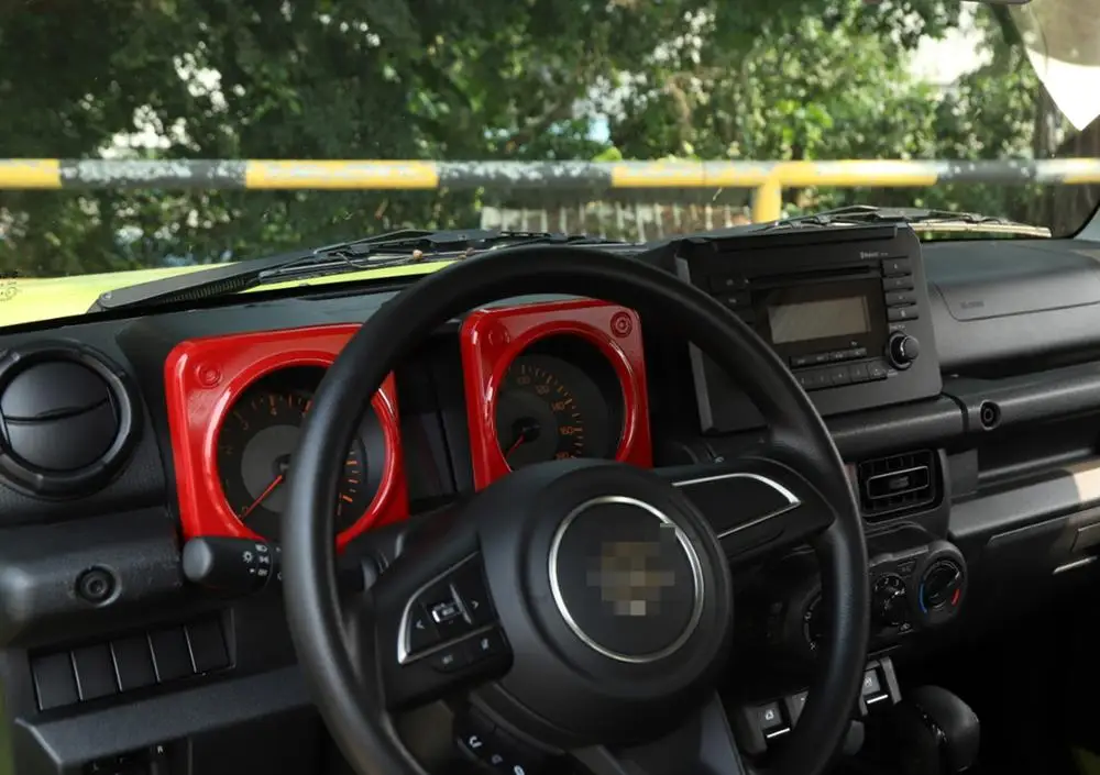 Dashboard Panel Decoration Cover Trim Sticker Decal for Suzuki Jimny 2019 2020 2021 JB74 Car Interior Accessory ABS Carbon Fiber |