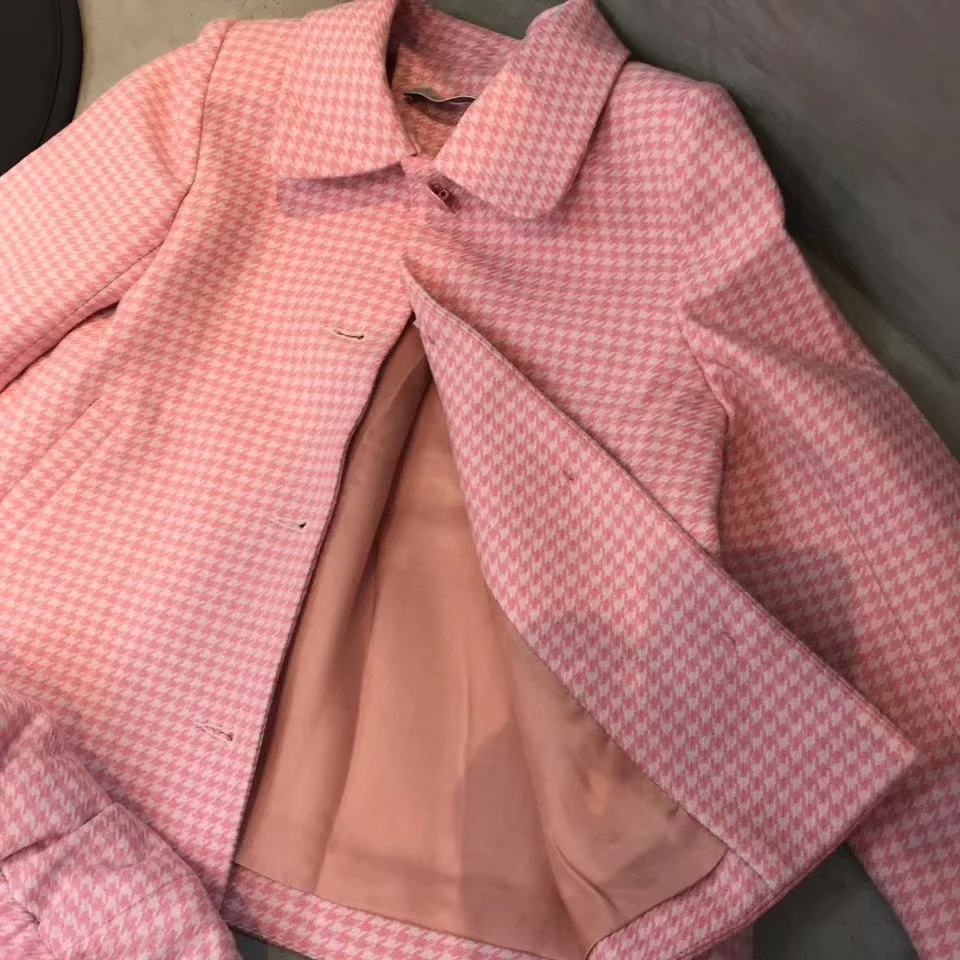 

2020 Girls set pink colour coat + shorts clothing set high quality kids clothes