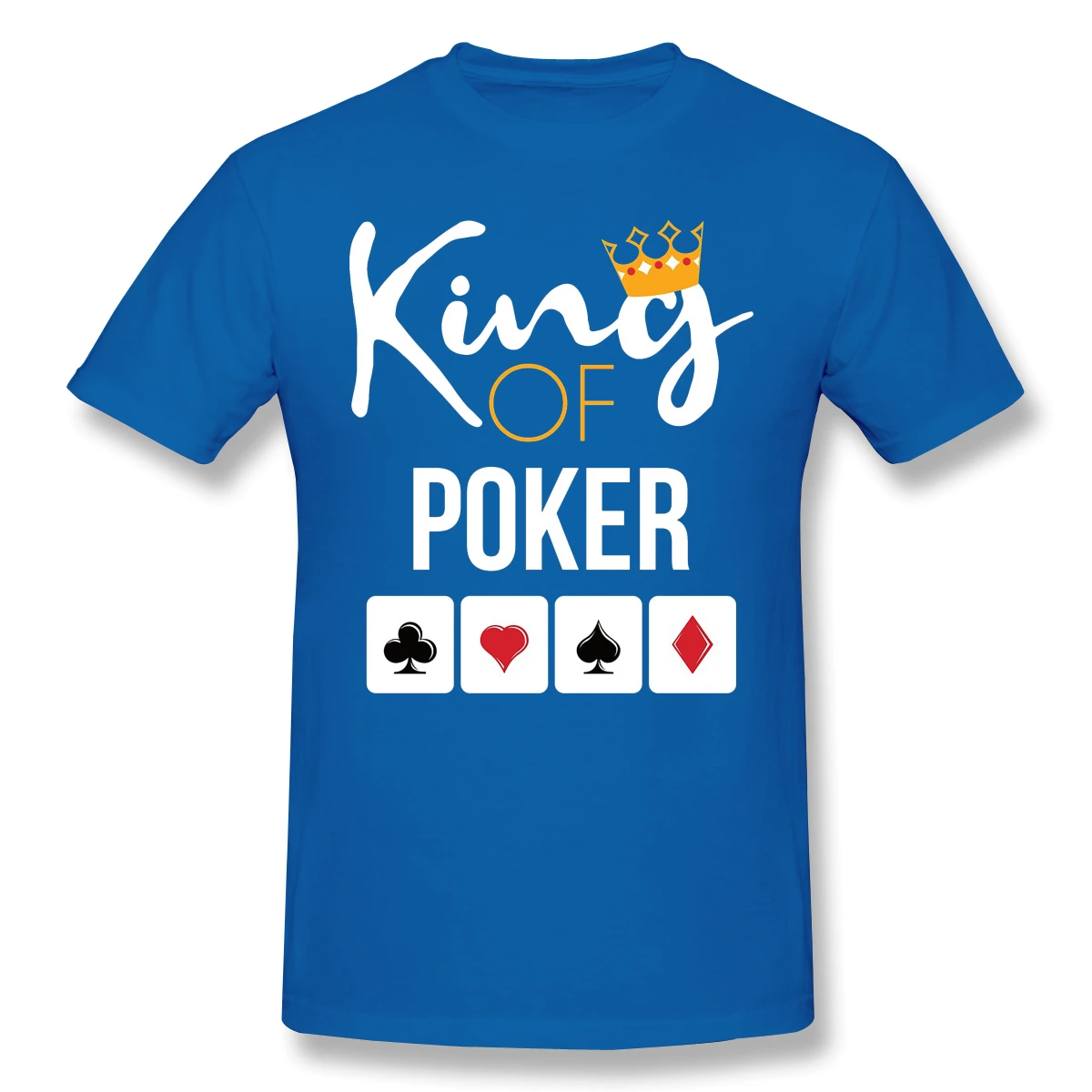 

Graphics Poker Card 2020 New Arrival T-Shirt King Lover Gift Essential Crewneck Cotton for Men