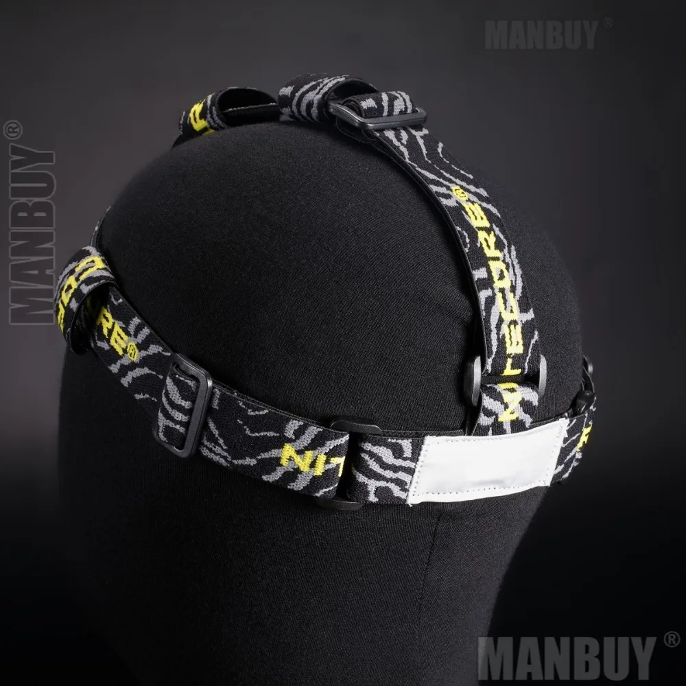 

2024, эластичный Противоскользящий нейлоновый ремень NITECORE HB02, регулируемый ремень для головы, 3 регулируемых строительных позиционирующих петли, дорожные инструменты