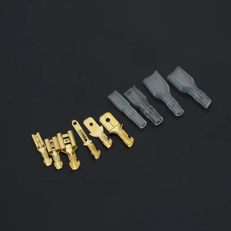 270PCS/box Gold Insulated Wire Connector Electrical Crimp Terminals 2.8 4.8 6.3mm Spade Connectors Assortment Kit | Обустройство дома